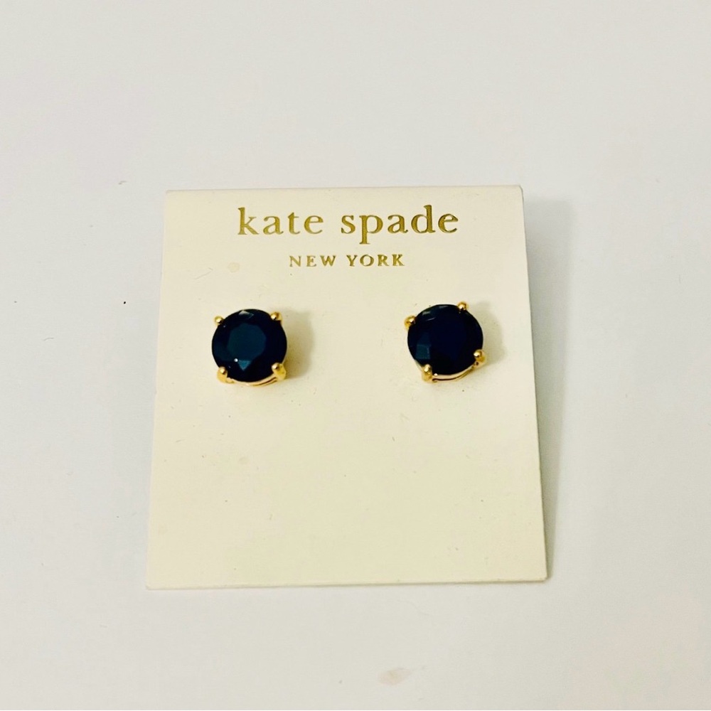 Kate Spade Navy Blue Emperorble Stud Earrings